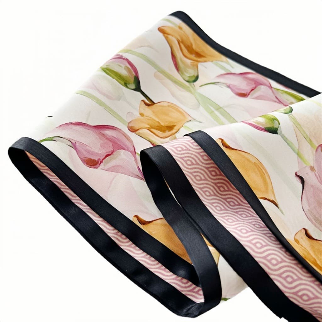 MaraSilk Pure Mulberry Silk Scarf - Ribbon Satin MS726