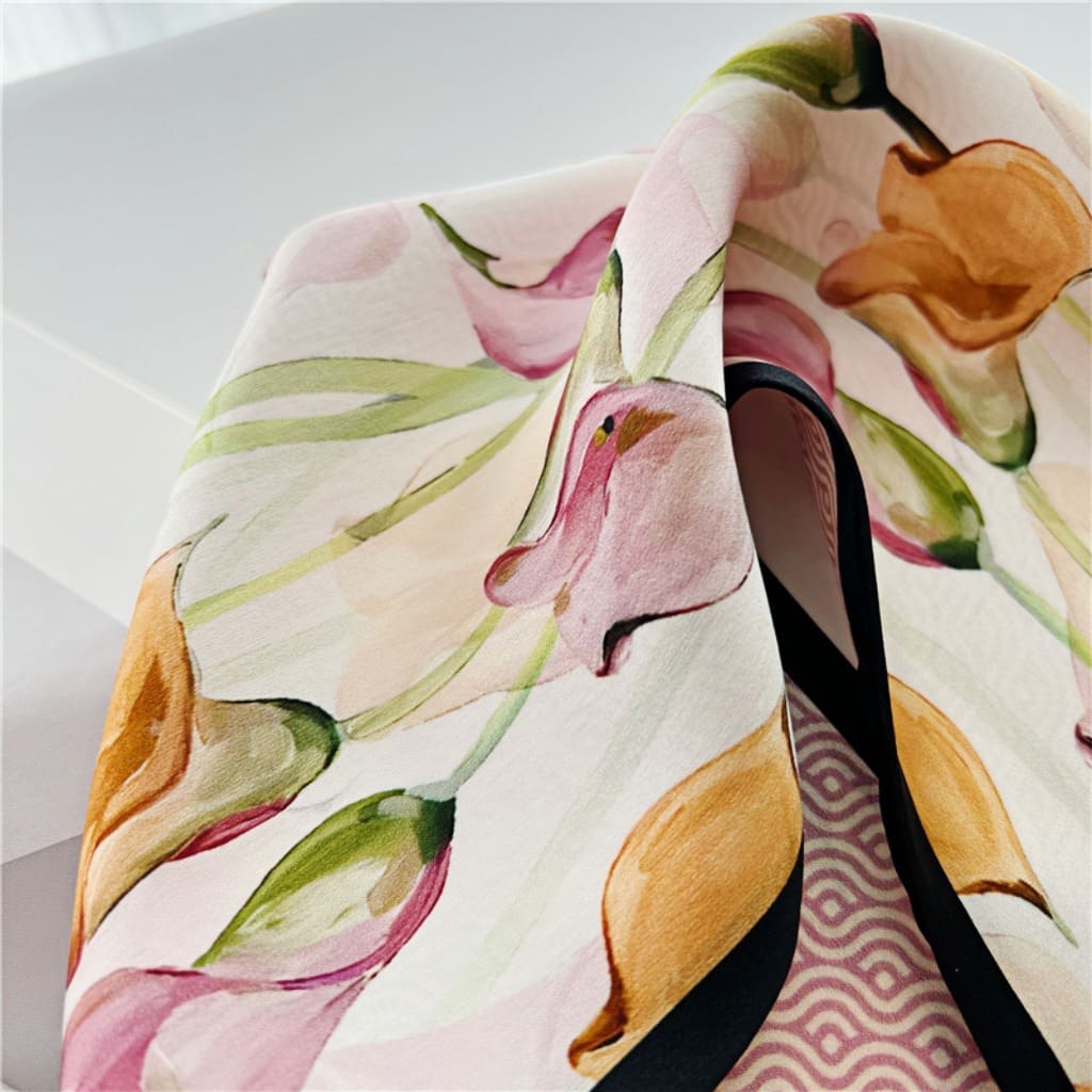 MaraSilk Pure Mulberry Silk Scarf - Ribbon Satin MS726