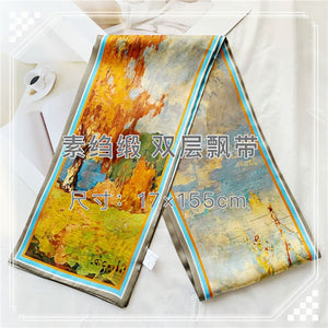 MaraSilk Pure Mulberry Silk Scarf - Ribbon Satin MS727