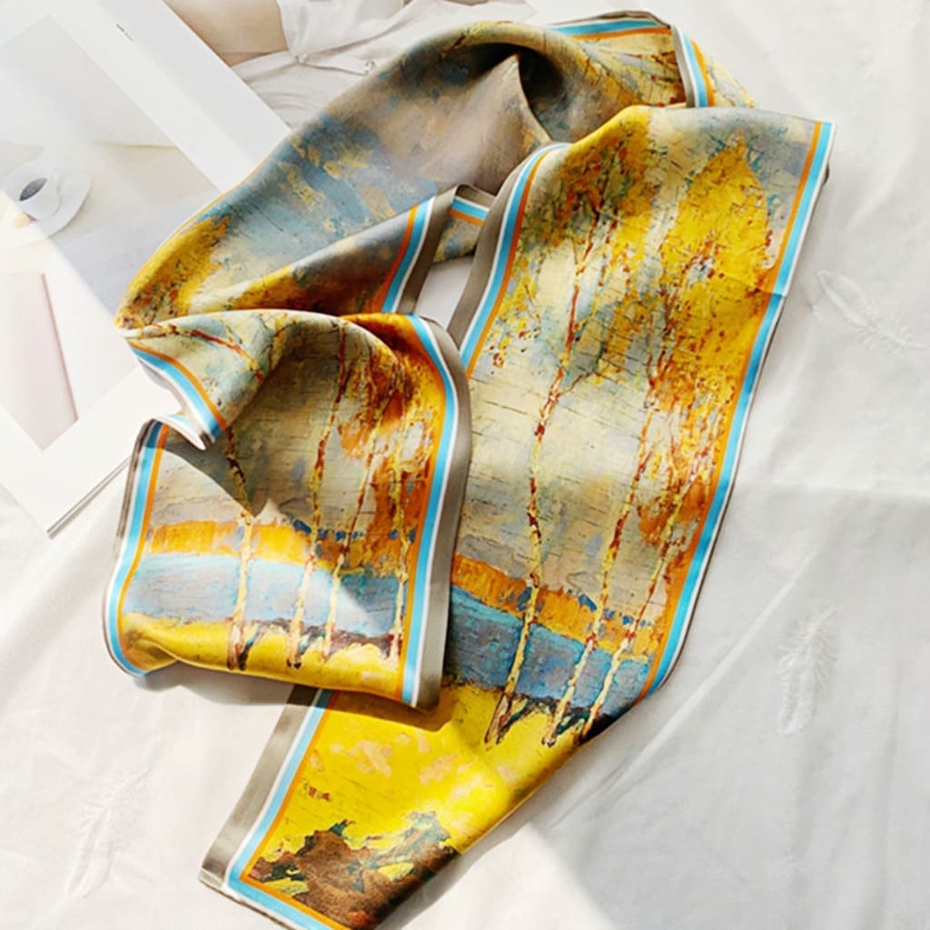 MaraSilk Pure Mulberry Silk Scarf - Ribbon Satin MS727
