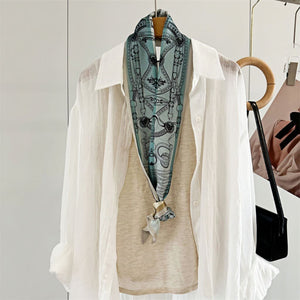 MaraSilk Pure Mulberry Silk Scarf - Ribbon Satin MS728