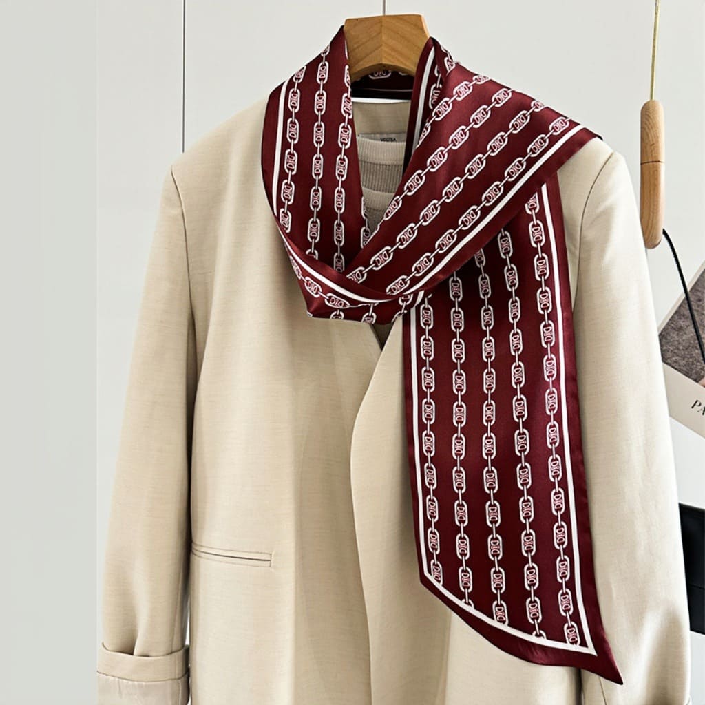 MaraSilk Pure Mulberry Silk Scarf - Ribbon Satin MS729 59" x 6" MS72902