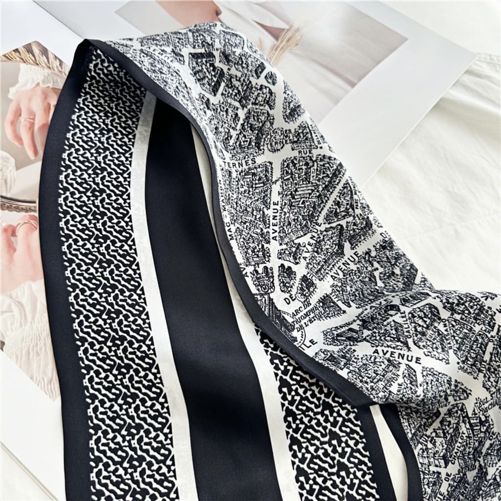 MaraSilk Pure Mulberry Silk Scarf - Ribbon Satin MS731