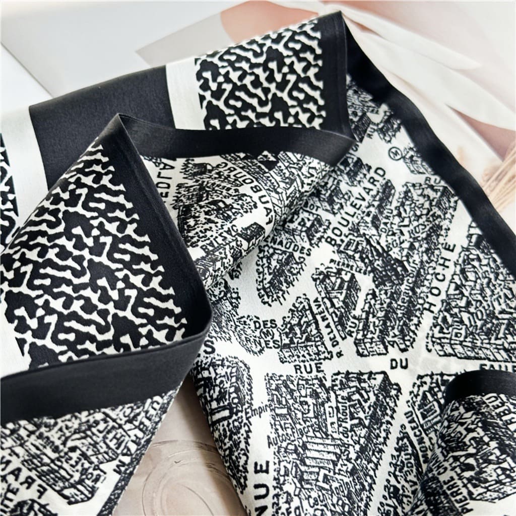 MaraSilk Pure Mulberry Silk Scarf - Ribbon Satin MS731