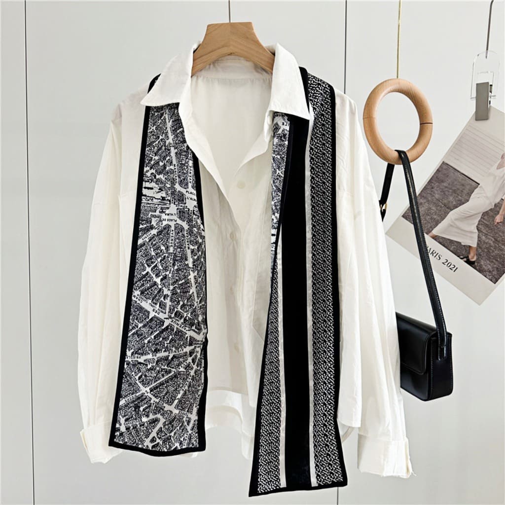 MaraSilk Pure Mulberry Silk Scarf - Ribbon Satin MS731