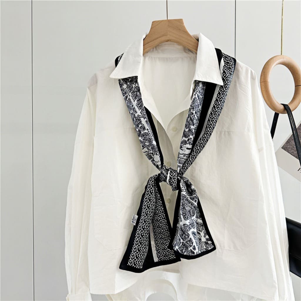 MaraSilk Pure Mulberry Silk Scarf - Ribbon Satin MS731