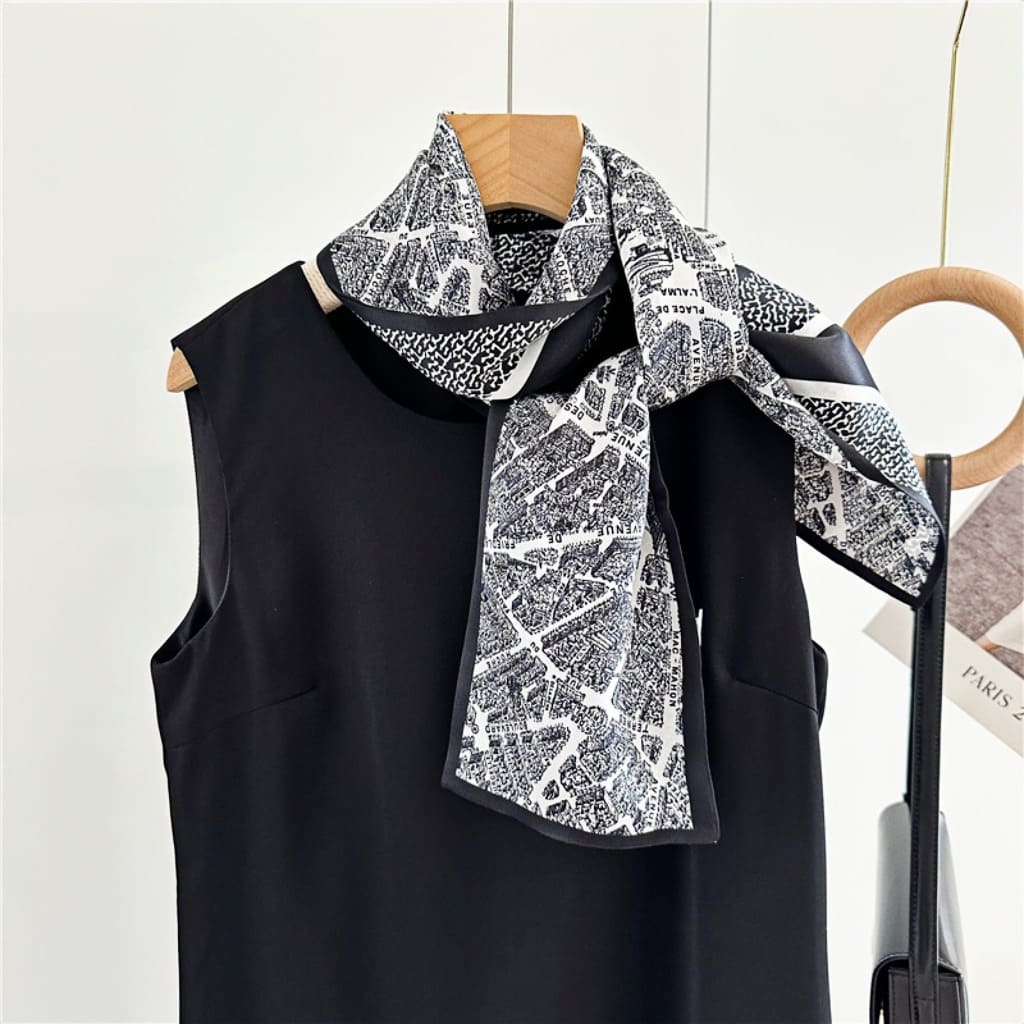 MaraSilk Pure Mulberry Silk Scarf - Ribbon Satin MS731