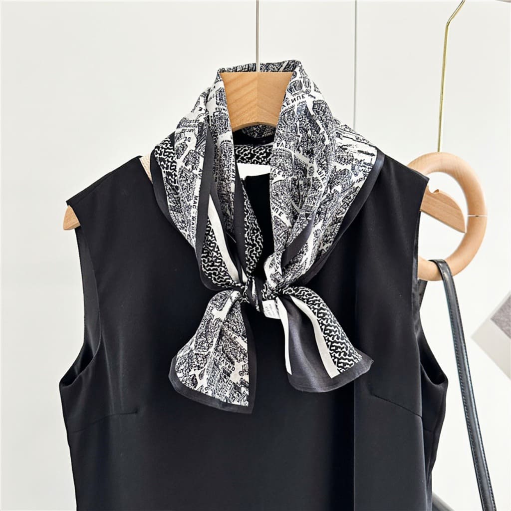 MaraSilk Pure Mulberry Silk Scarf - Ribbon Satin MS731