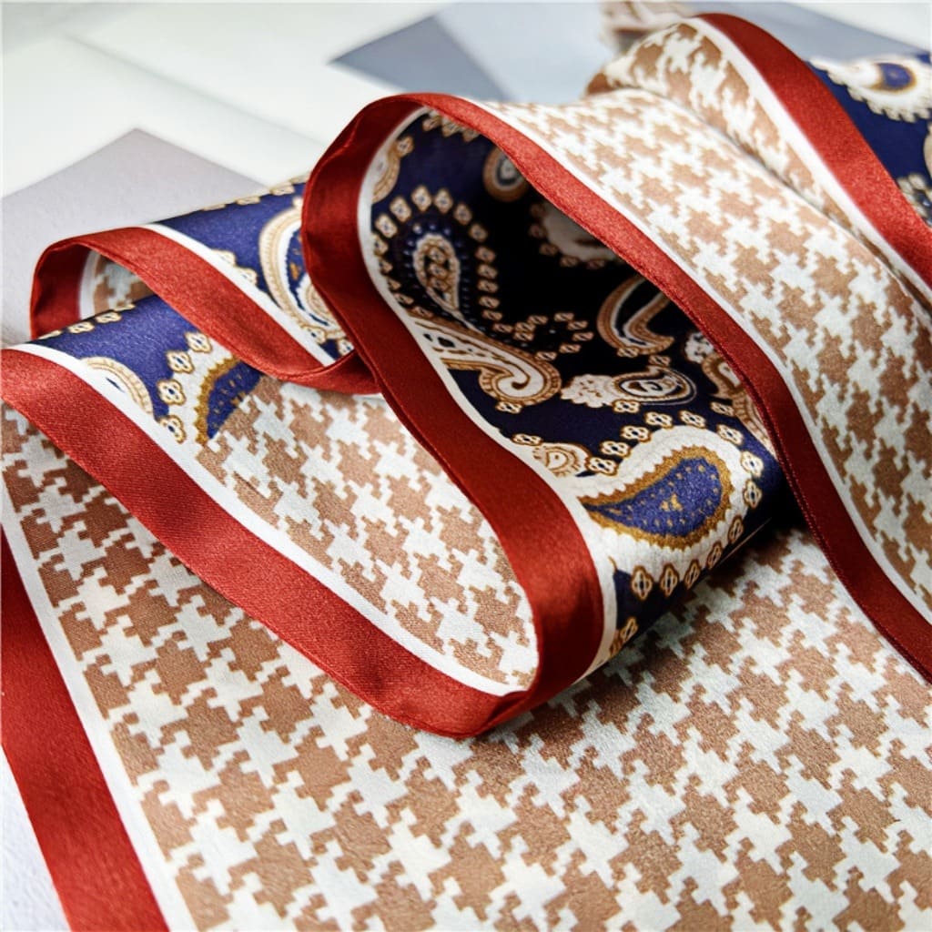 MaraSilk Pure Mulberry Silk Scarf - Ribbon Satin MS733