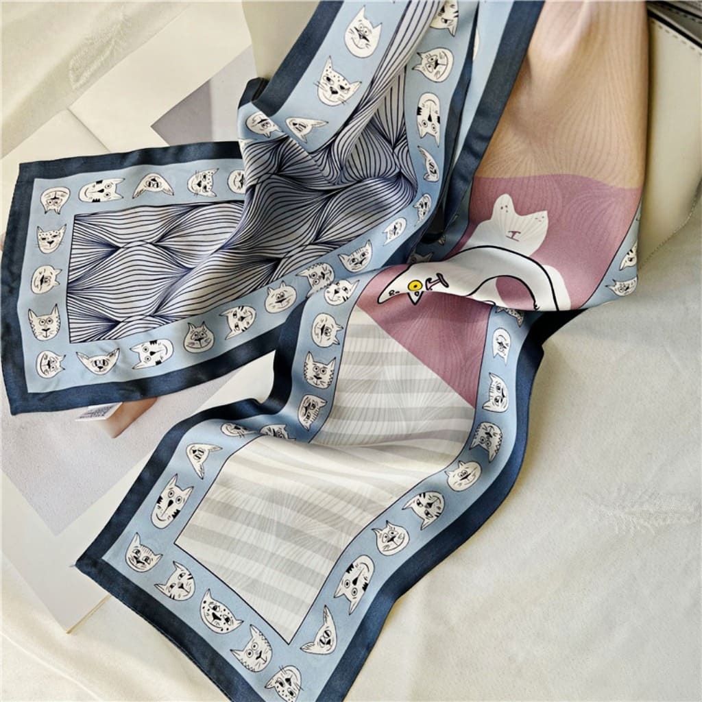MaraSilk Pure Mulberry Silk Scarf - Ribbon Satin MS734