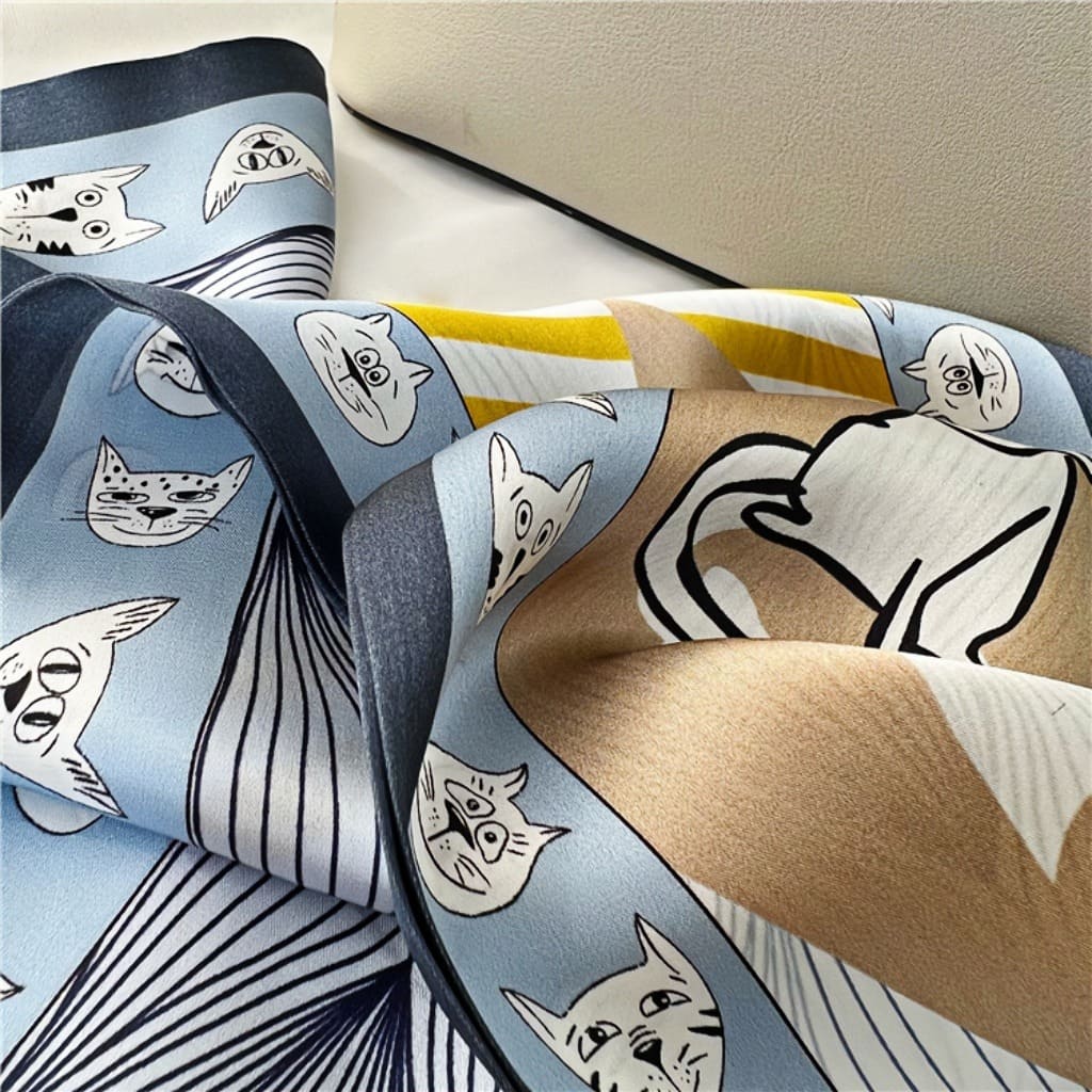 MaraSilk Pure Mulberry Silk Scarf - Ribbon Satin MS734