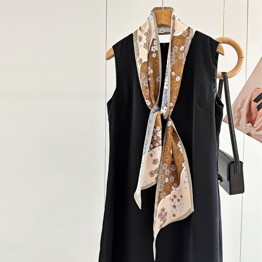 MaraSilk Pure Mulberry Silk Scarf - Ribbon Satin MS735