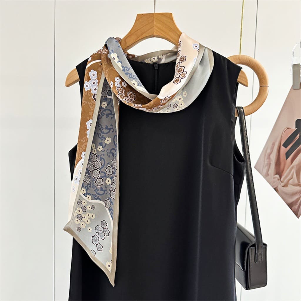 MaraSilk Pure Mulberry Silk Scarf - Ribbon Satin MS735