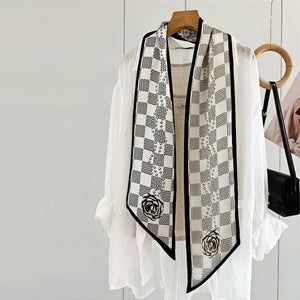 MaraSilk Pure Mulberry Silk Scarf - Ribbon Satin MS736