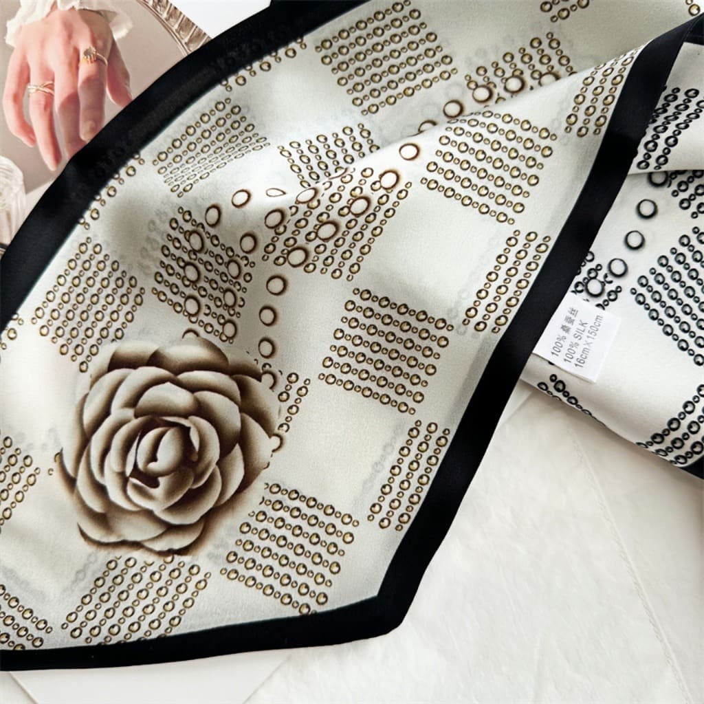 MaraSilk Pure Mulberry Silk Scarf - Ribbon Satin MS736