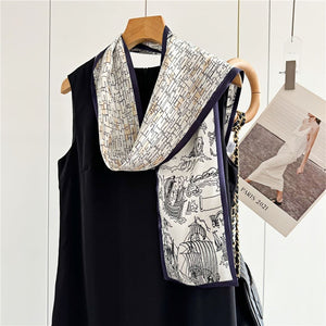 MaraSilk Pure Mulberry Silk Scarf - Ribbon Satin MS738