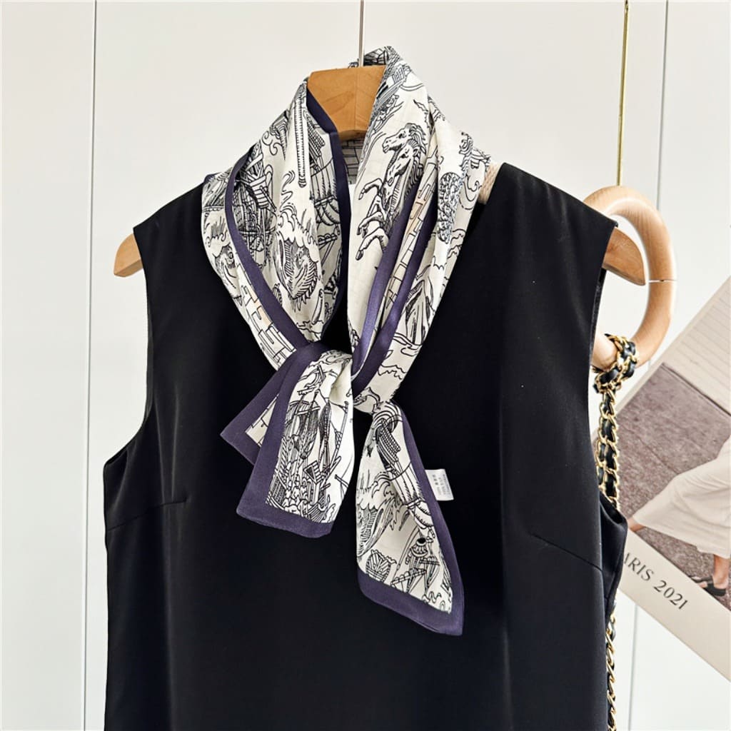 MaraSilk Pure Mulberry Silk Scarf - Ribbon Satin MS738