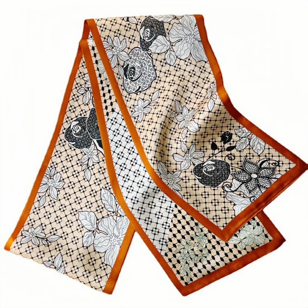 MaraSilk Pure Mulberry Silk Scarf - Ribbon Satin MS742