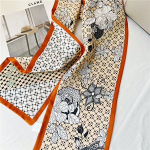 MaraSilk Pure Mulberry Silk Scarf - Ribbon Satin MS742