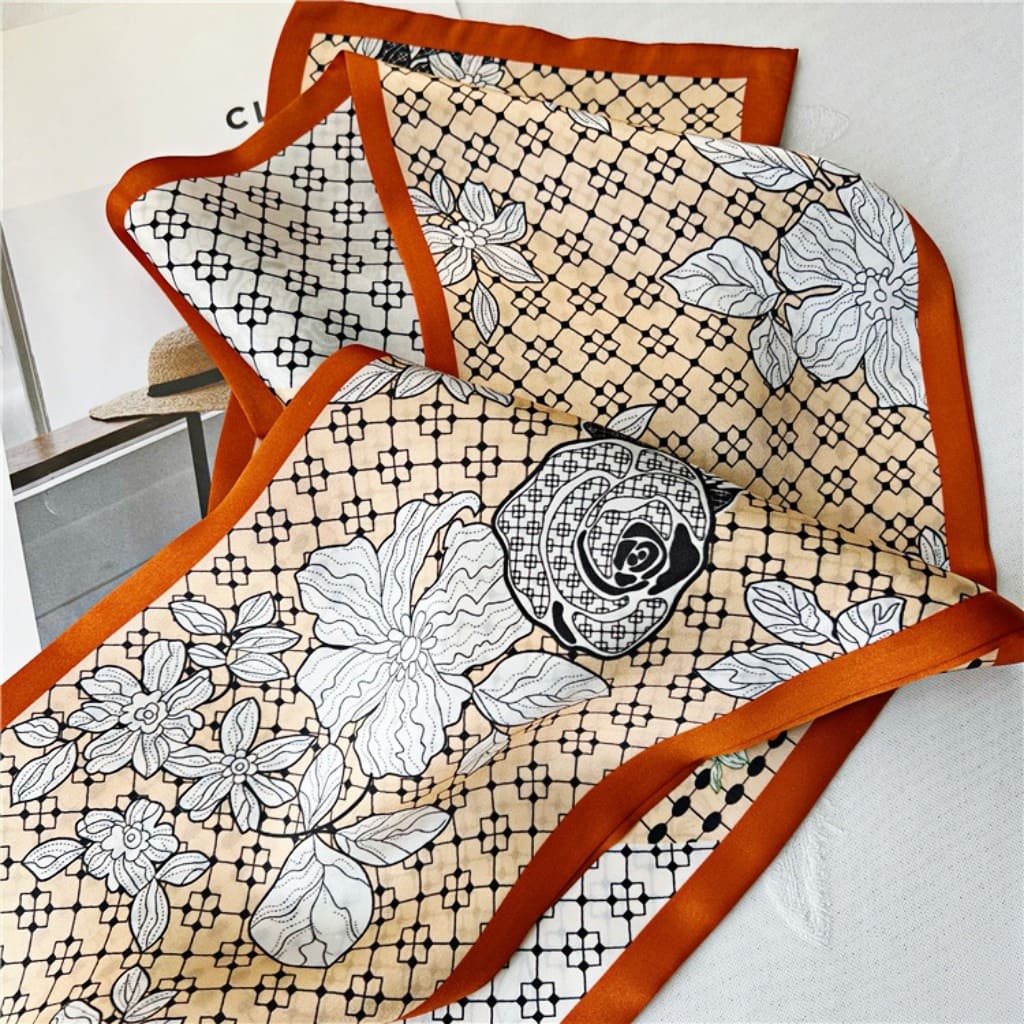 MaraSilk Pure Mulberry Silk Scarf - Ribbon Satin MS742