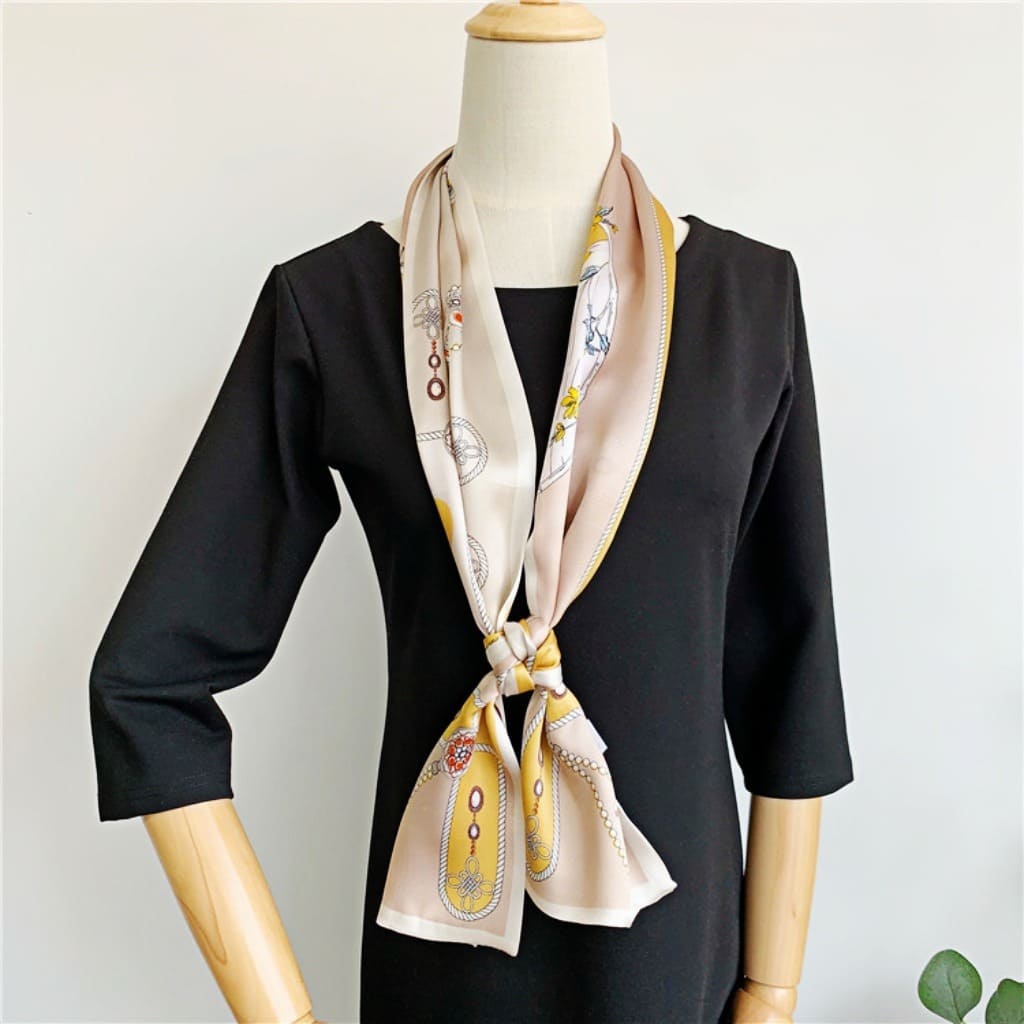 MaraSilk Pure Mulberry Silk Scarf - Ribbon Satin MS743