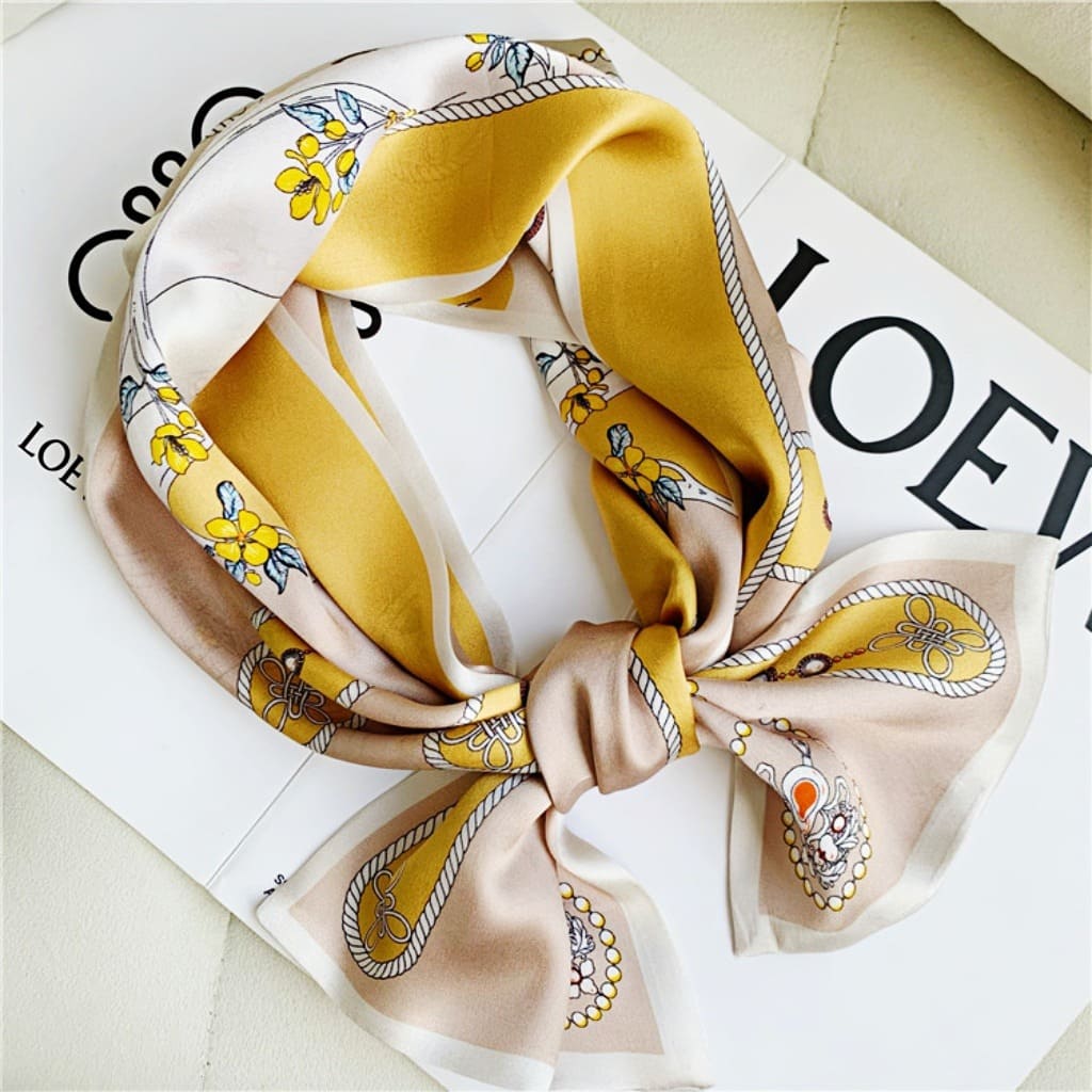 MaraSilk Pure Mulberry Silk Scarf - Ribbon Satin MS743