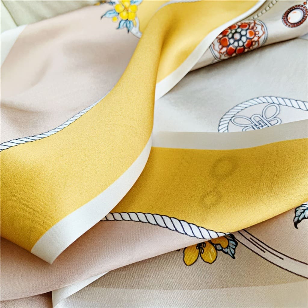 MaraSilk Pure Mulberry Silk Scarf - Ribbon Satin MS743