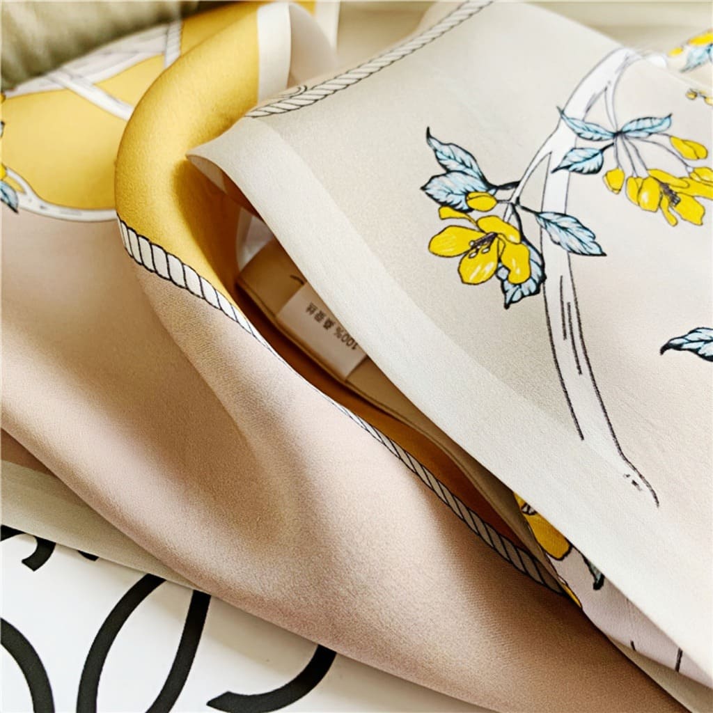 MaraSilk Pure Mulberry Silk Scarf - Ribbon Satin MS743