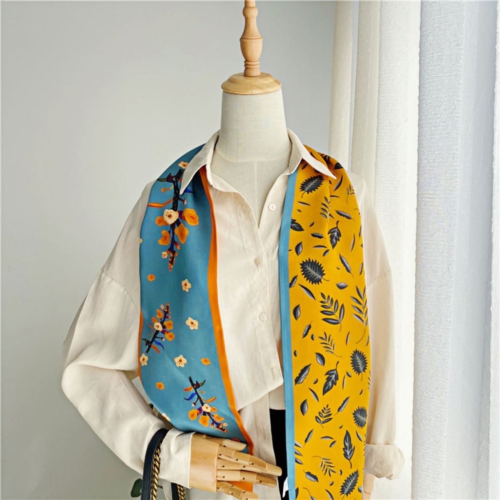 MaraSilk Pure Mulberry Silk Scarf - Ribbon Satin MS744