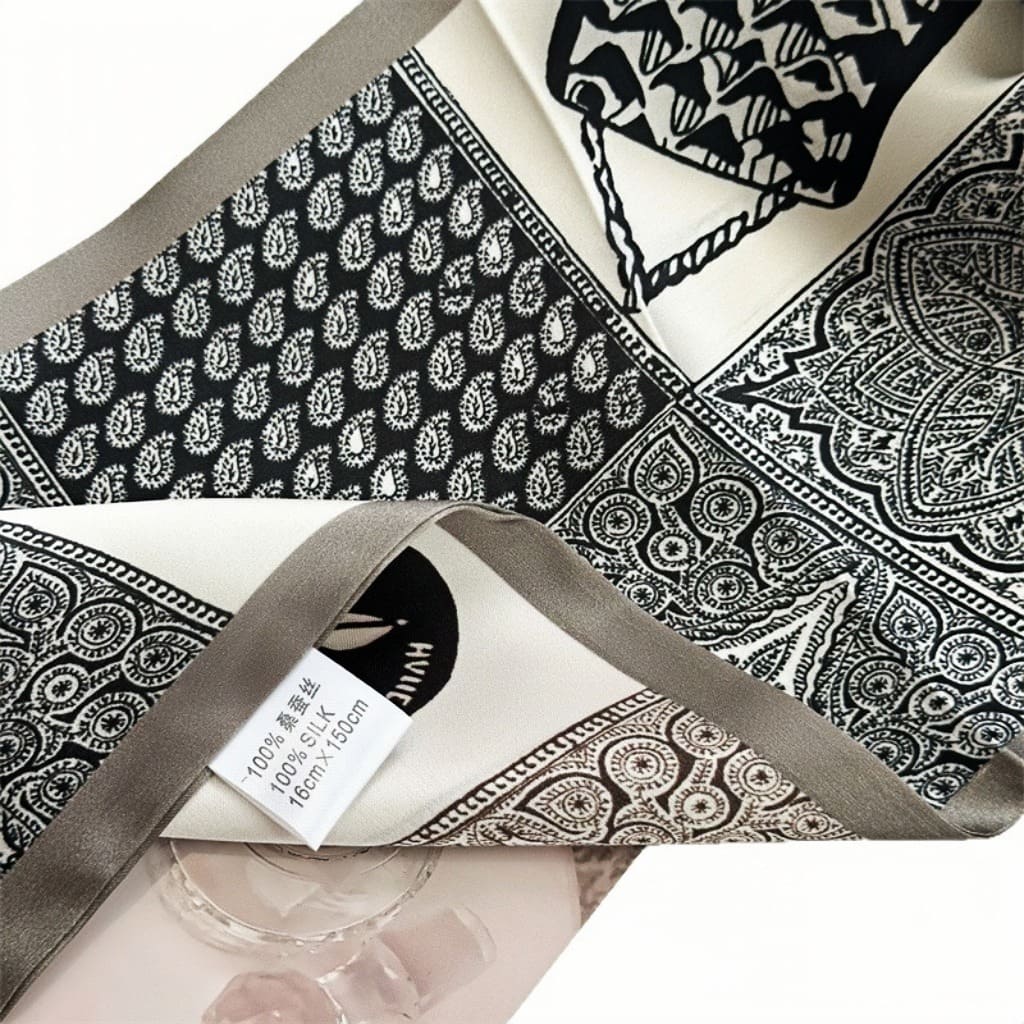 MaraSilk Pure Mulberry Silk Scarf - Ribbon Satin MS745