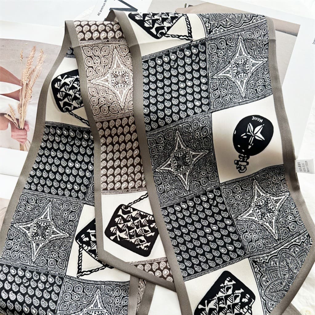 MaraSilk Pure Mulberry Silk Scarf - Ribbon Satin MS745