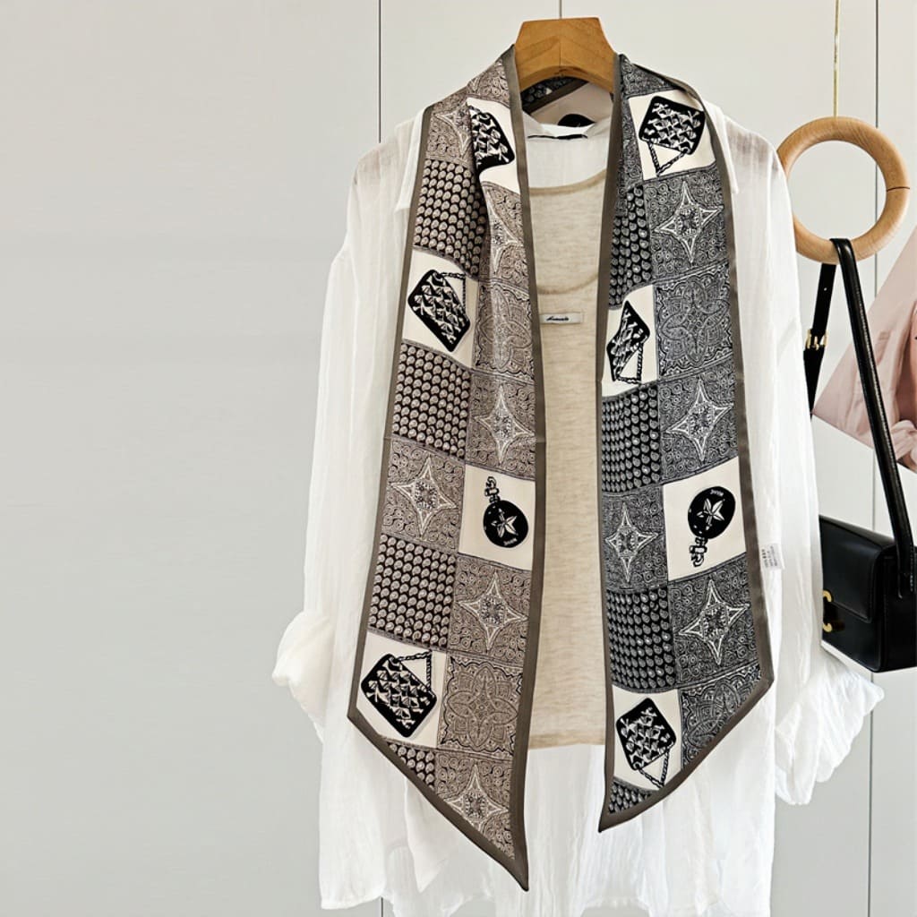 MaraSilk Pure Mulberry Silk Scarf - Ribbon Satin MS745