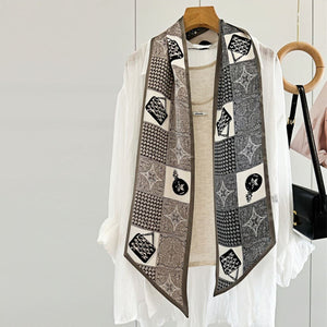 MaraSilk Pure Mulberry Silk Scarf - Ribbon Satin MS745