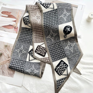 MaraSilk Pure Mulberry Silk Scarf - Ribbon Satin MS745