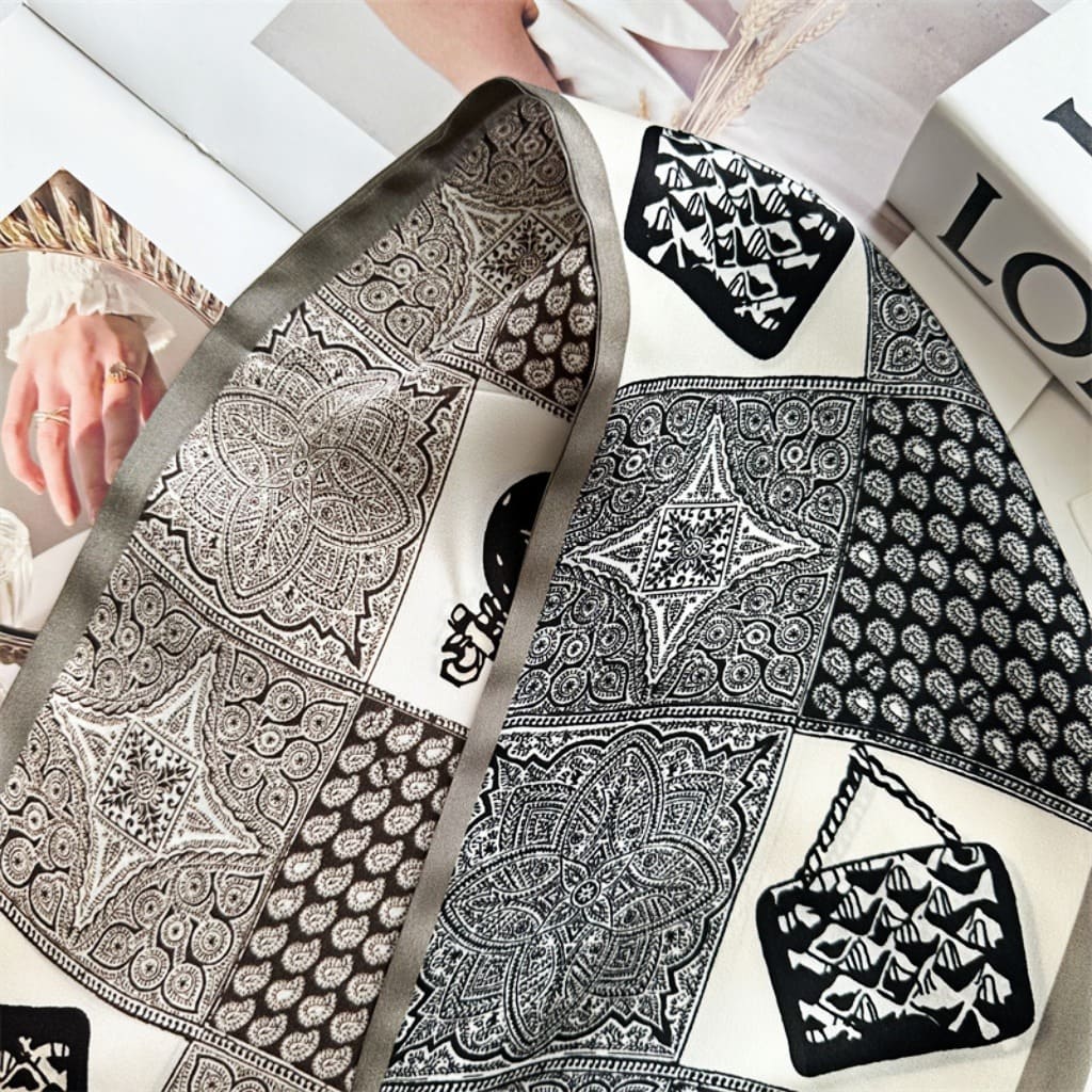 MaraSilk Pure Mulberry Silk Scarf - Ribbon Satin MS745