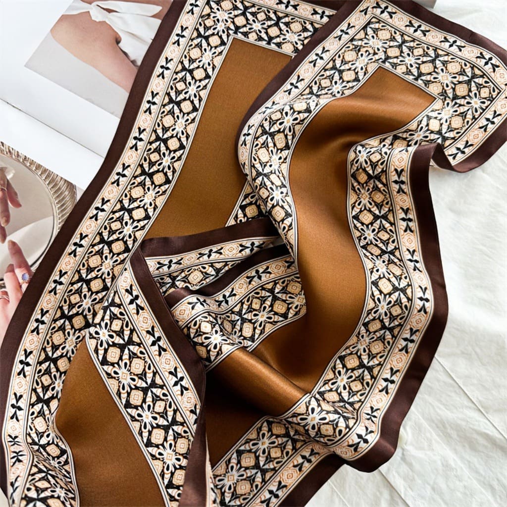 MaraSilk Pure Mulberry Silk Scarf - Ribbon Satin MS746