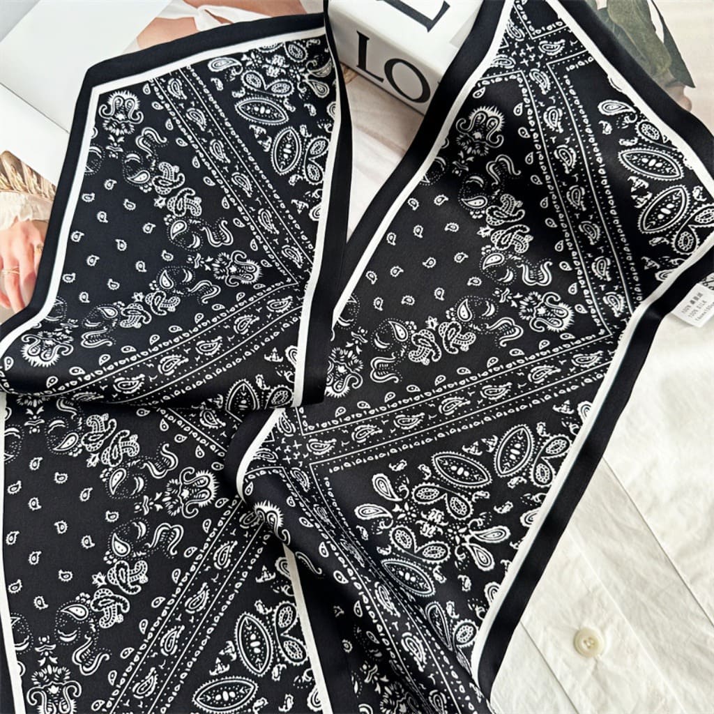 MaraSilk Pure Mulberry Silk Scarf - Ribbon Satin MS747