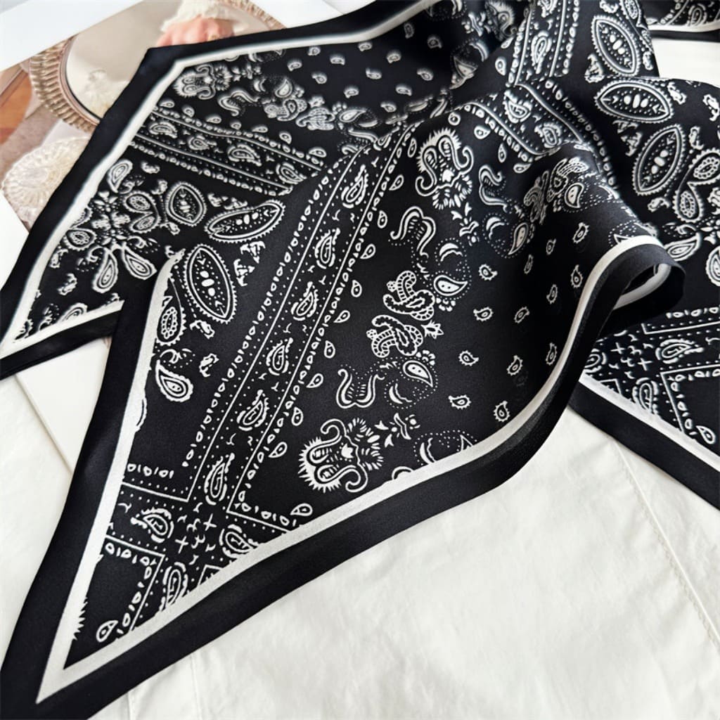 MaraSilk Pure Mulberry Silk Scarf - Ribbon Satin MS747