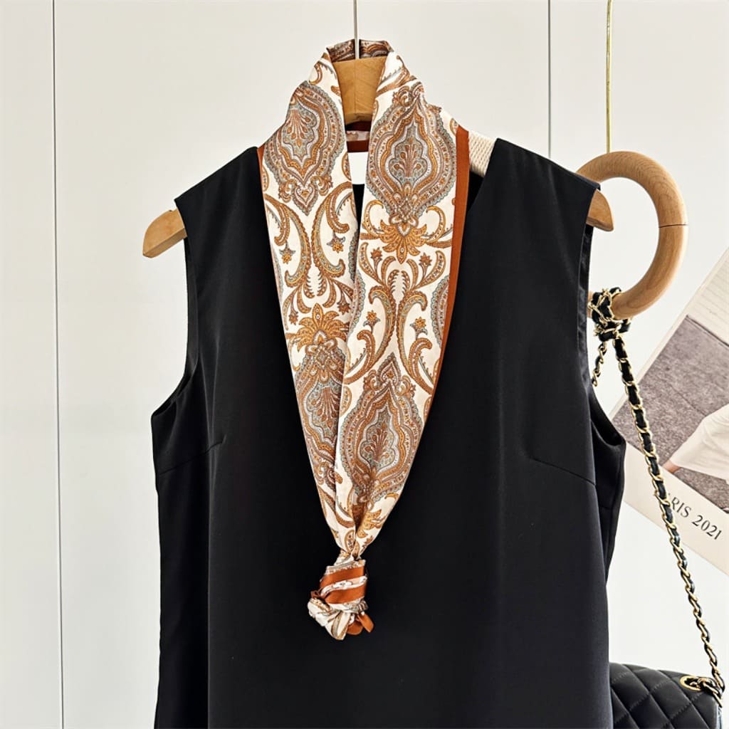 MaraSilk Pure Mulberry Silk Scarf - Ribbon Satin MS748