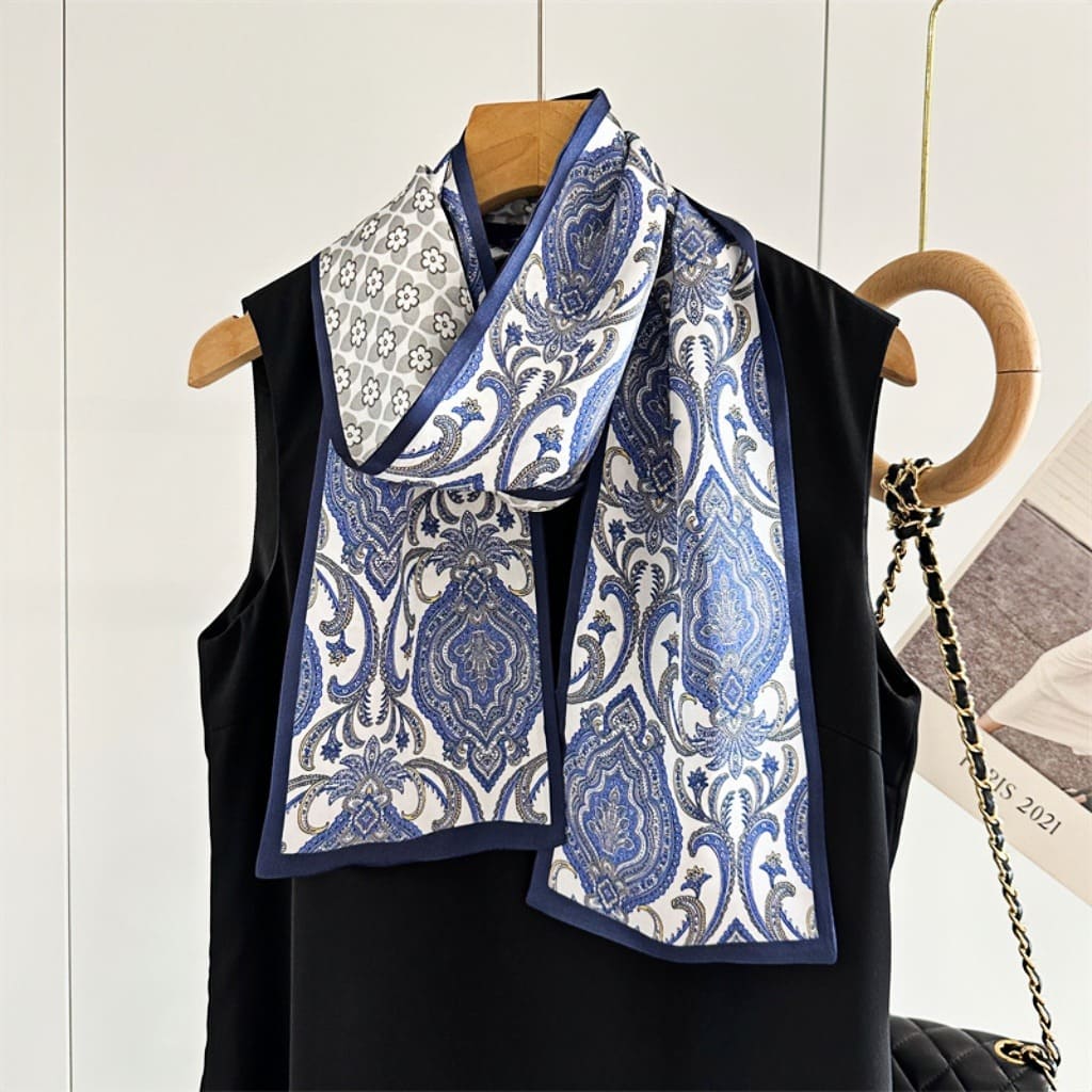 MaraSilk Pure Mulberry Silk Scarf - Ribbon Satin MS748