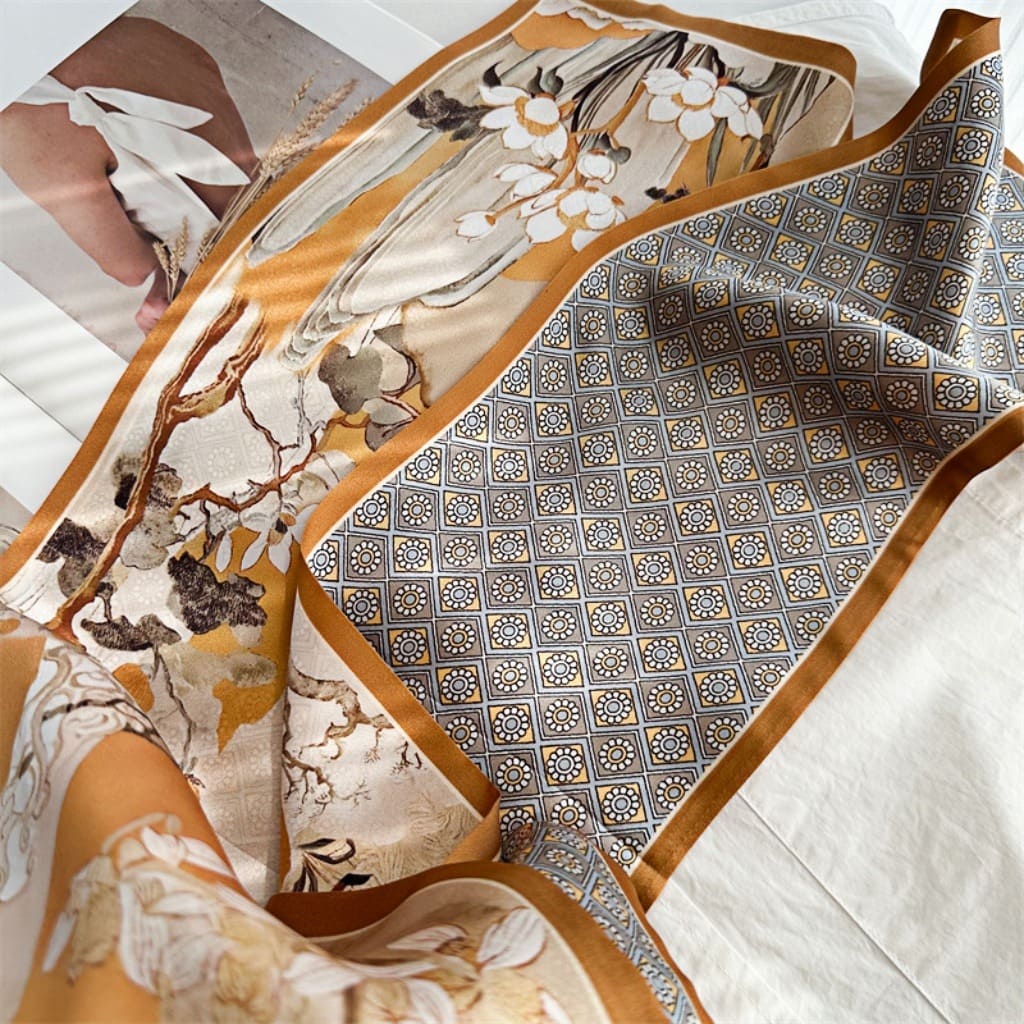 MaraSilk Pure Mulberry Silk Scarf - Ribbon Satin MS751