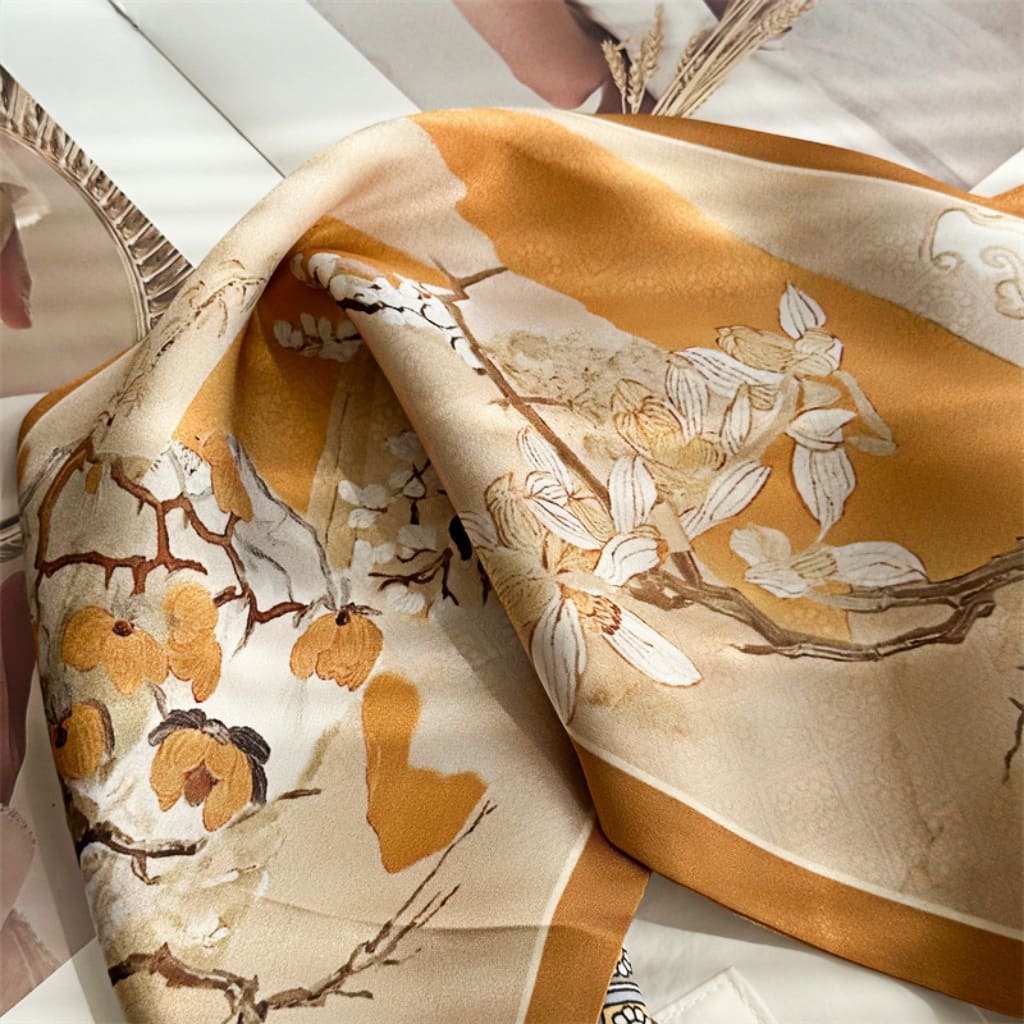 MaraSilk Pure Mulberry Silk Scarf - Ribbon Satin MS751