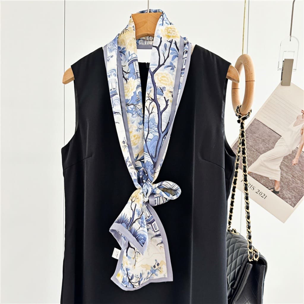 MaraSilk Pure Mulberry Silk Scarf - Ribbon Satin MS752