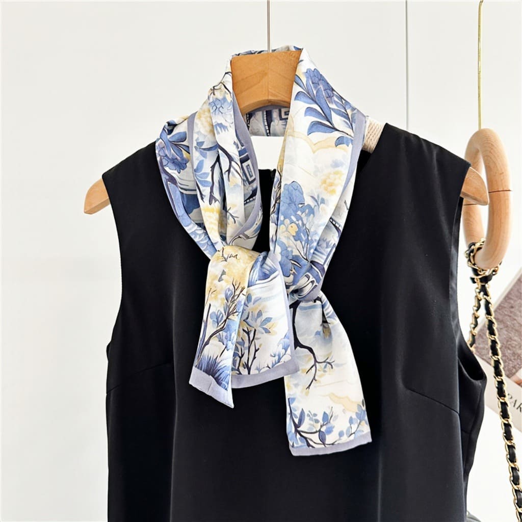 MaraSilk Pure Mulberry Silk Scarf - Ribbon Satin MS752