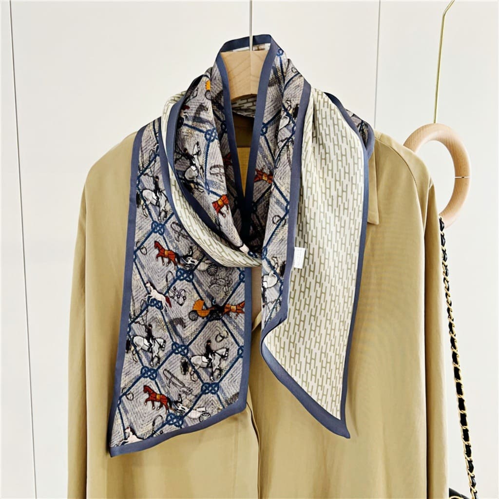 MaraSilk Pure Mulberry Silk Scarf - Ribbon Satin MS753