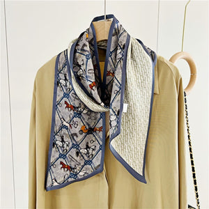 MaraSilk Pure Mulberry Silk Scarf - Ribbon Satin MS753