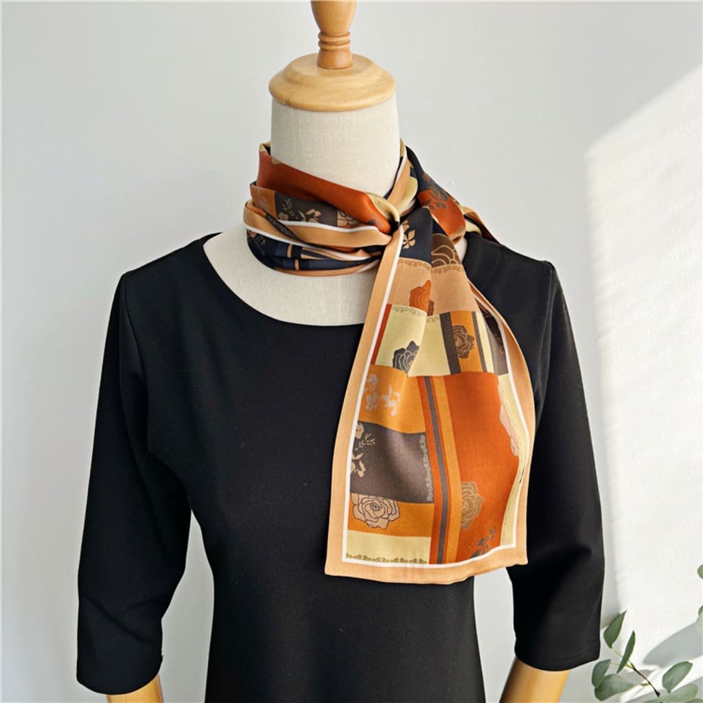 MaraSilk Pure Mulberry Silk Scarf - Ribbon Satin MS754