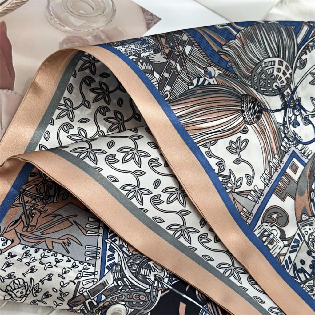 MaraSilk Pure Mulberry Silk Scarf - Ribbon Satin MS755