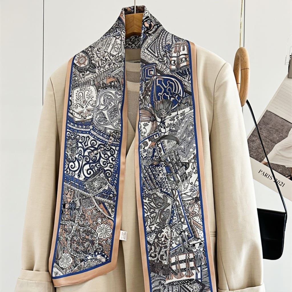 MaraSilk Pure Mulberry Silk Scarf - Ribbon Satin MS755 59" x 6" MS75501