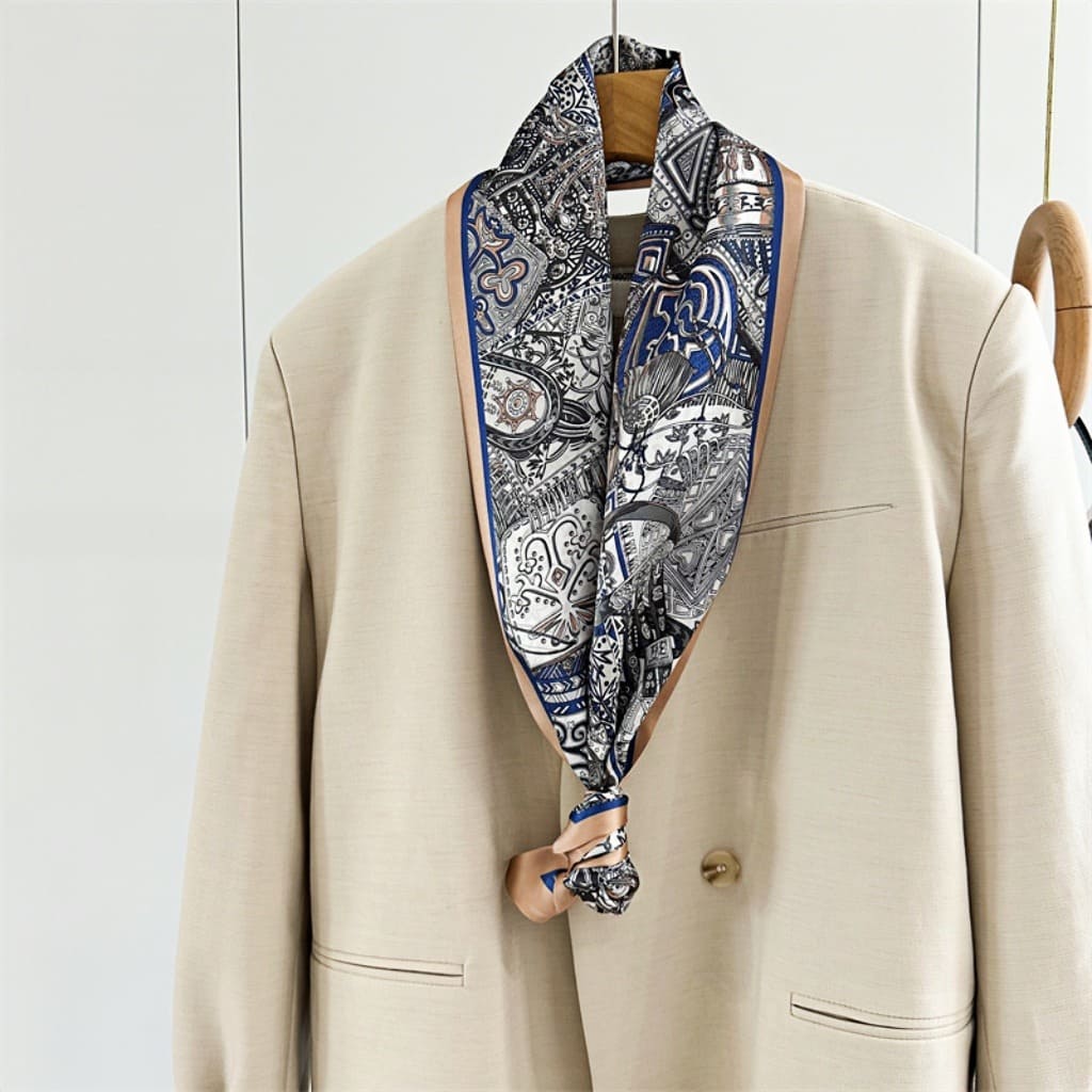 MaraSilk Pure Mulberry Silk Scarf - Ribbon Satin MS755